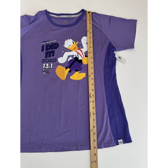 Run Disney Disney Parks Donald Duck T-shirt Size Large Purple Brand New - Picture 4 of 5